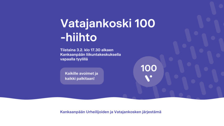 Vatajankoski 100 -hiihdon mainos