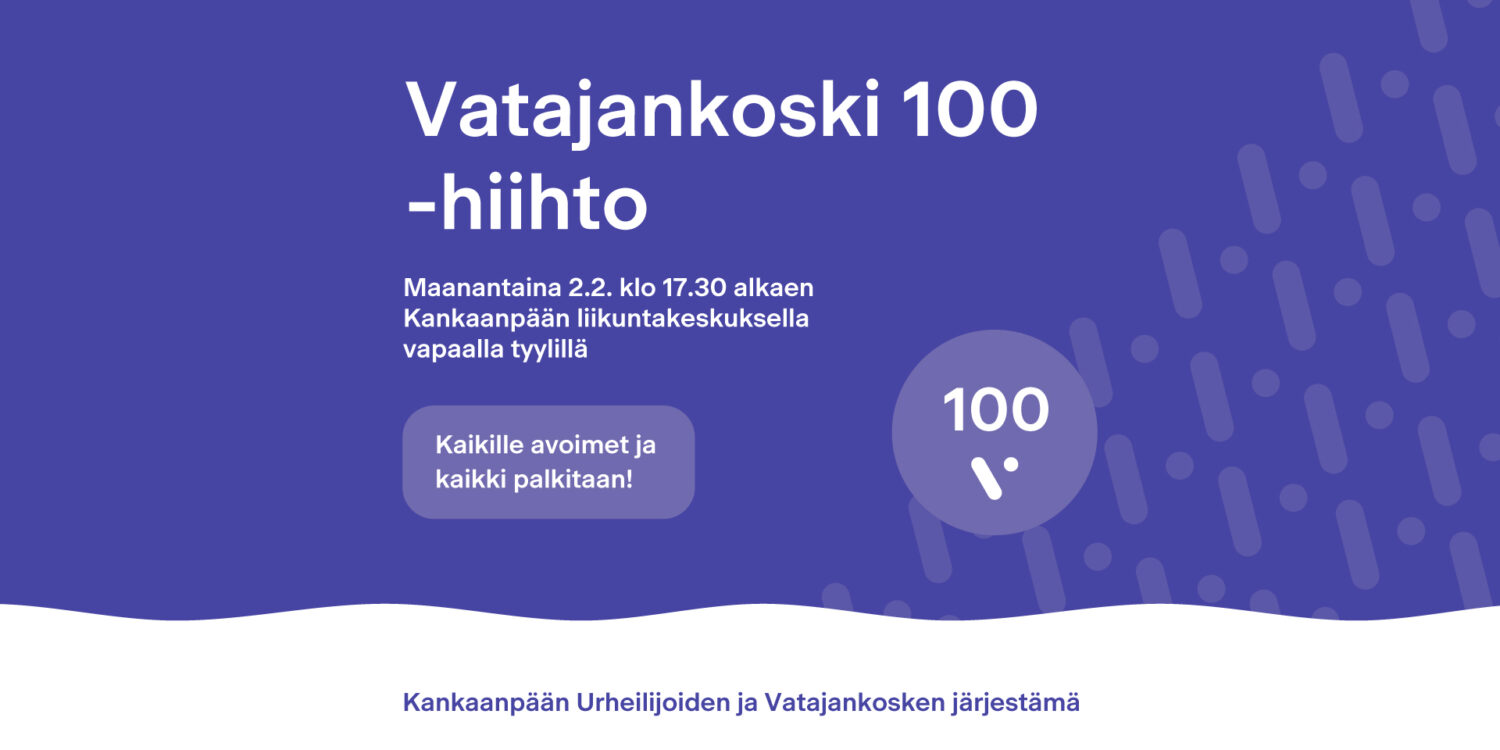 Vatajankoski 100 -hiihdon mainos