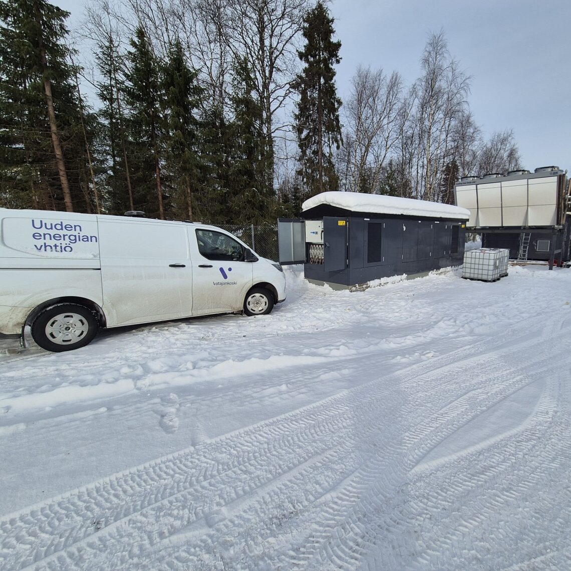 Datakeskustyömaalla Inarissa