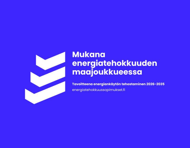 Energiatehokkuuden maajoukkueen banneri