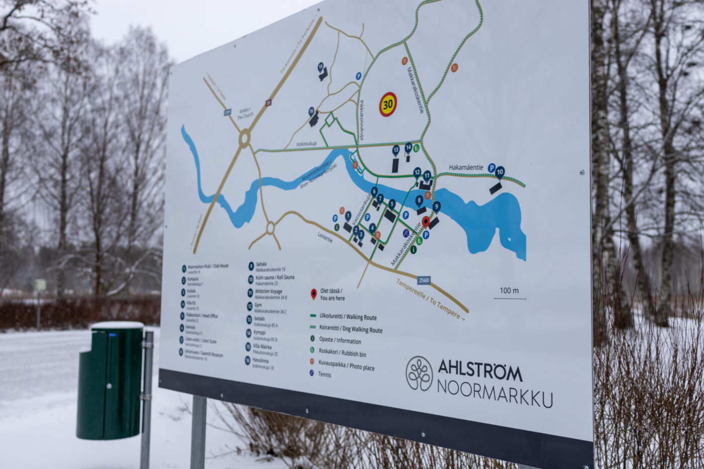 Noormarkun Ruukin alueen kartta
