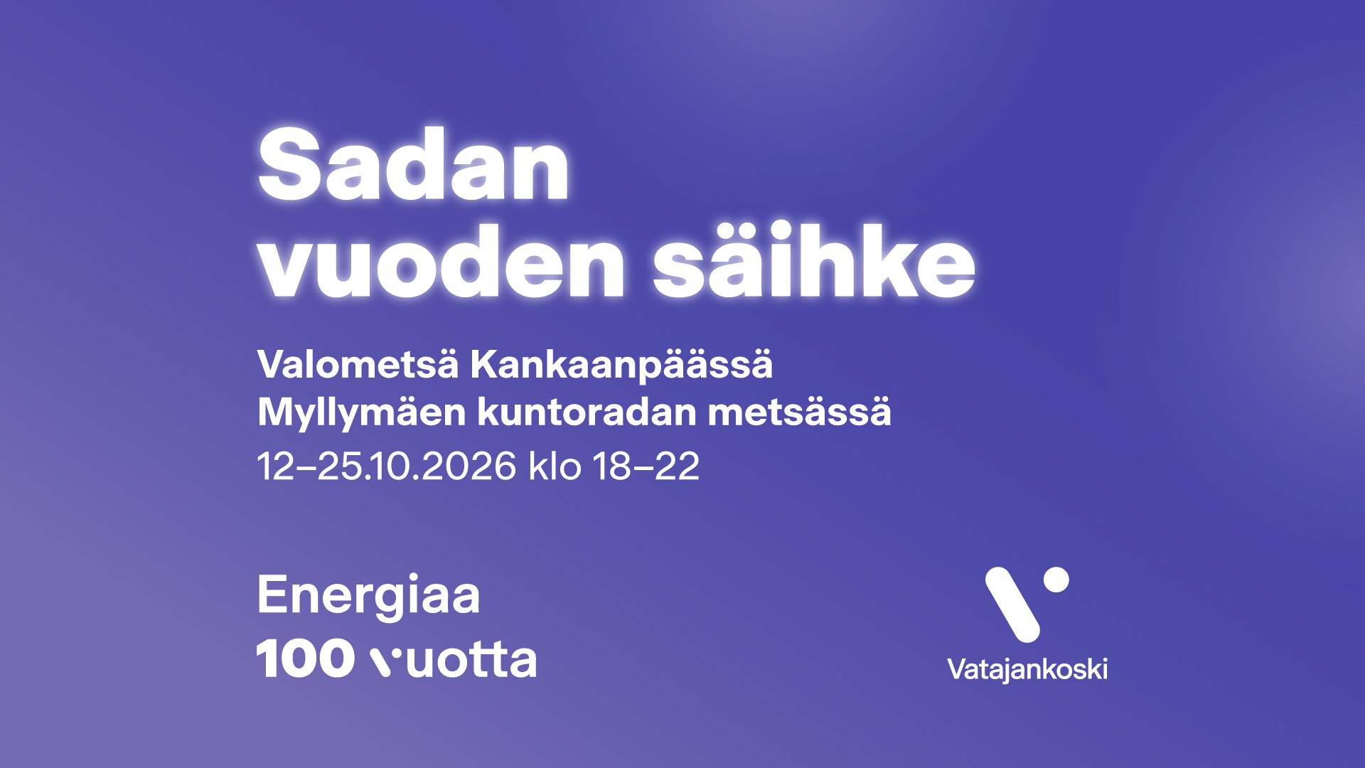 Sadan vuoden säihke valaisee lokakuussa